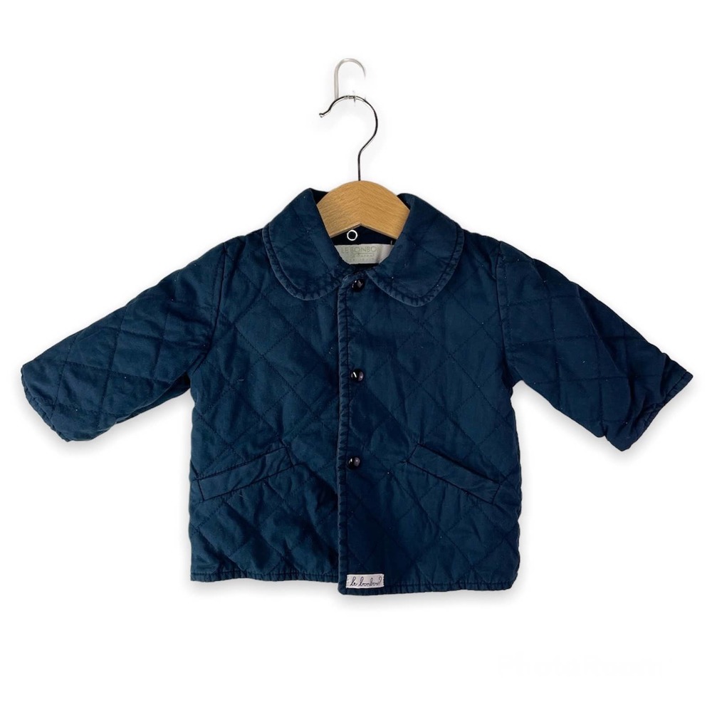 Le BonBon de Mafrat Italian Quilted Barn Coat Baby 6M 9M 12M Boho